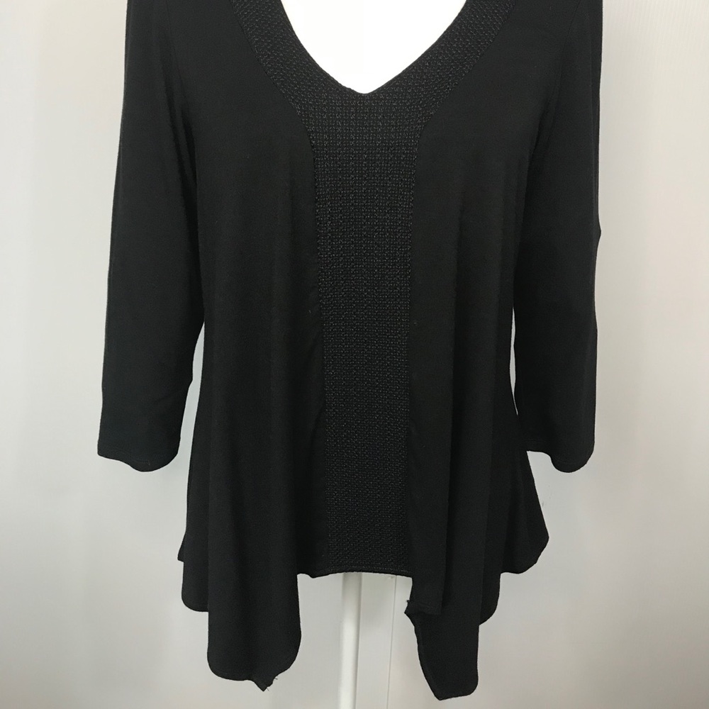 Adrianna Papell Embroidered Tunic Top - Size: M - Picture 12 of 16